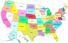 50 State Map With Capitals And Travel Information Download Free 50