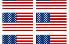 8 Best Black And White American Flag Banner Printable Printablee