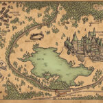 A Map Of Hogwarts And Surrounding Areas