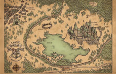 A Map Of Hogwarts And Surrounding Areas