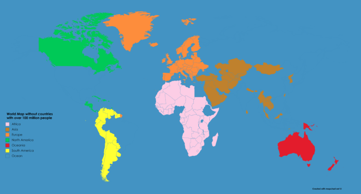 World Maps Without Any Country