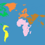 A Map Of The World Without Countries That Have Over 100 Million People