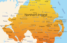 Abstract Vector Color Map Of Northern Ireland Country Beat My Debt