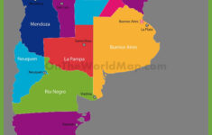 Administrative Map Of Argentina With Provinces