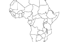 Africa black outline Eneza Education