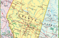 Alb New Road Map Alberta Canada Diamant Ltd Intended For Printable