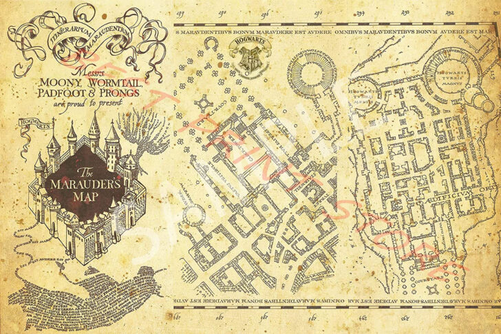 Marauders Map Print Out