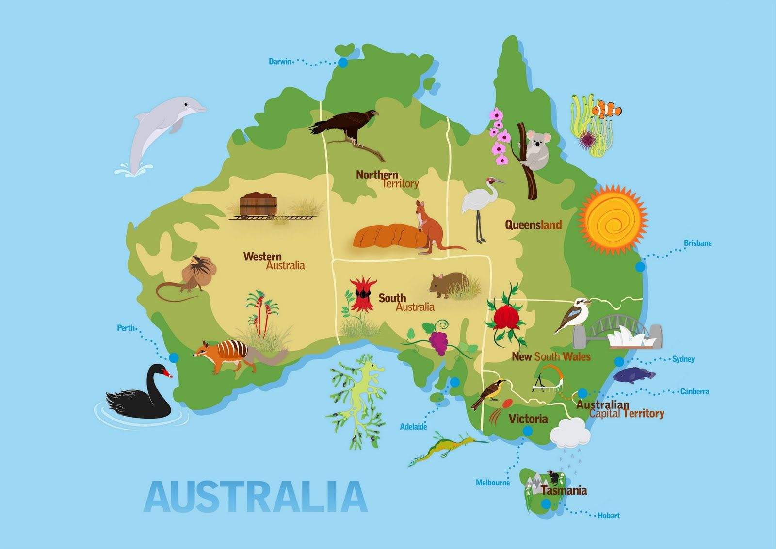 Ani 39 s Design Blog Children 39 s Map Australia For Kids Australia Map 