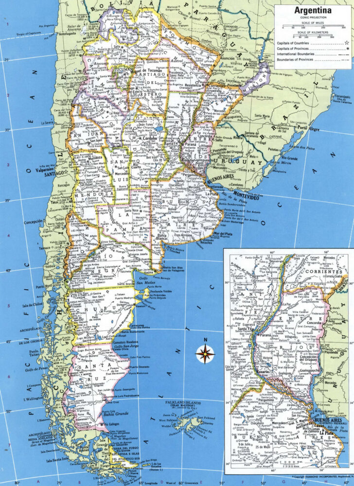 Printable Map Of Argentina