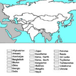 Asia Coloring Map Of Countries Geography For Kids Teaching Geography