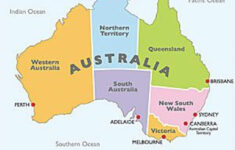 Australian States And Territories Map Printable Map