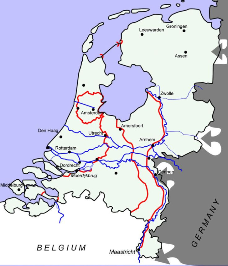 Printable Map Of Holland Wwii