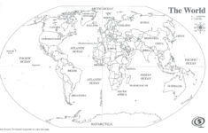 black and white world map with continents labeled best of printable 1 Black And White World Map With Continents Labeled Best Of Printable