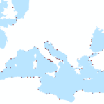 Blank Map Mediterranean Region
