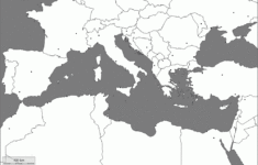 Blank Map Mediterranean Sea Map Of The Mediterranean Map Free Maps