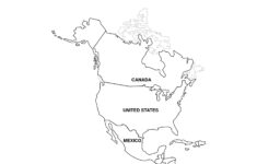 Blank Map Of America Printable