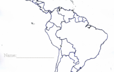 Blank Map Of Central And South America Printable Printable Maps