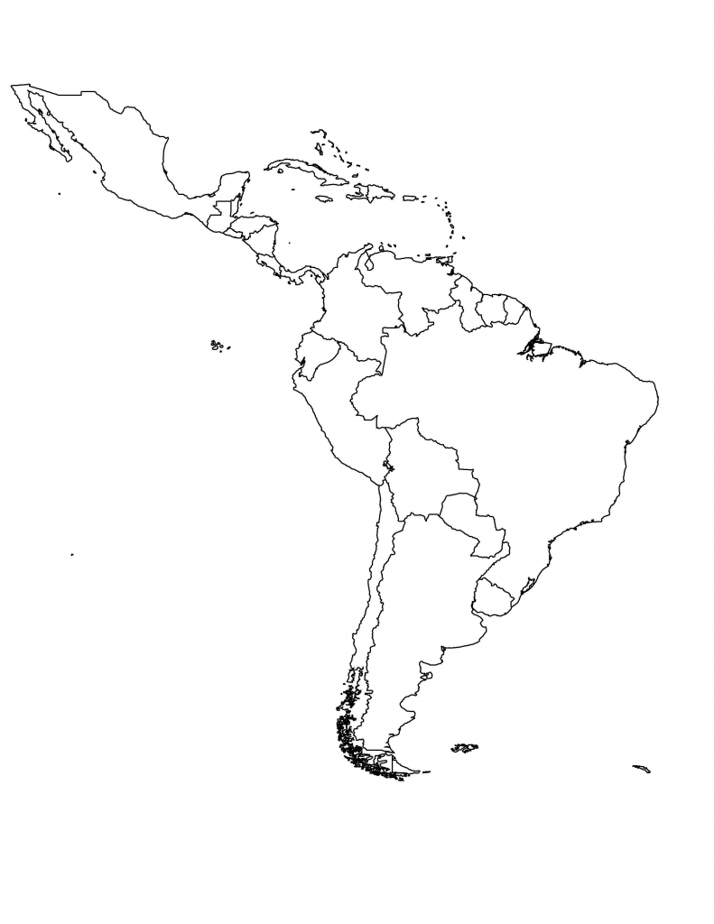 Blank Map Of Latin America Printable Free Printable Maps