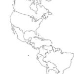 Blank Map Of North America And South America