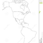 Blank Map Of North And South America Best Map Collection