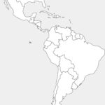 Blank Map Of North And South America Latin America Map North America