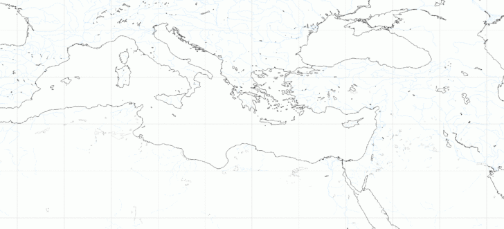 Blank Map Of Mediterranean Area For School