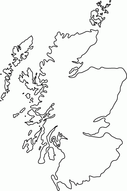 Blank Map Of Scotland