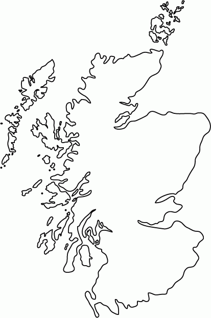 Printable Outlinemap Of Scotland