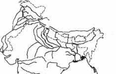 Blank River Map Of India ICSE GEOGRAPHY