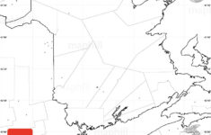 Blank Simple Map Of New Brunswick No Labels