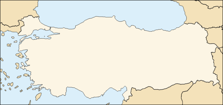 Turkey Blank Map