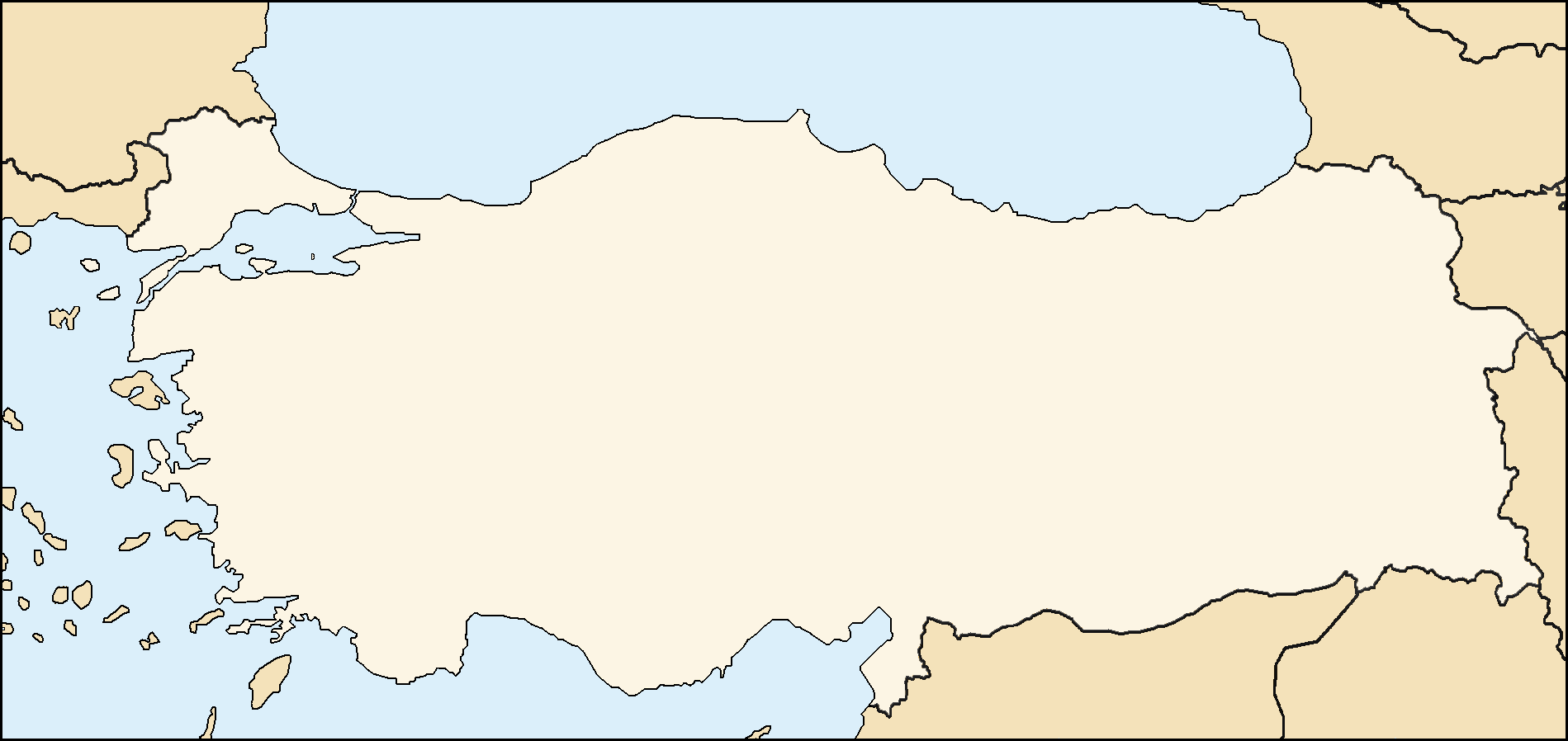 Blank Turkey Maps