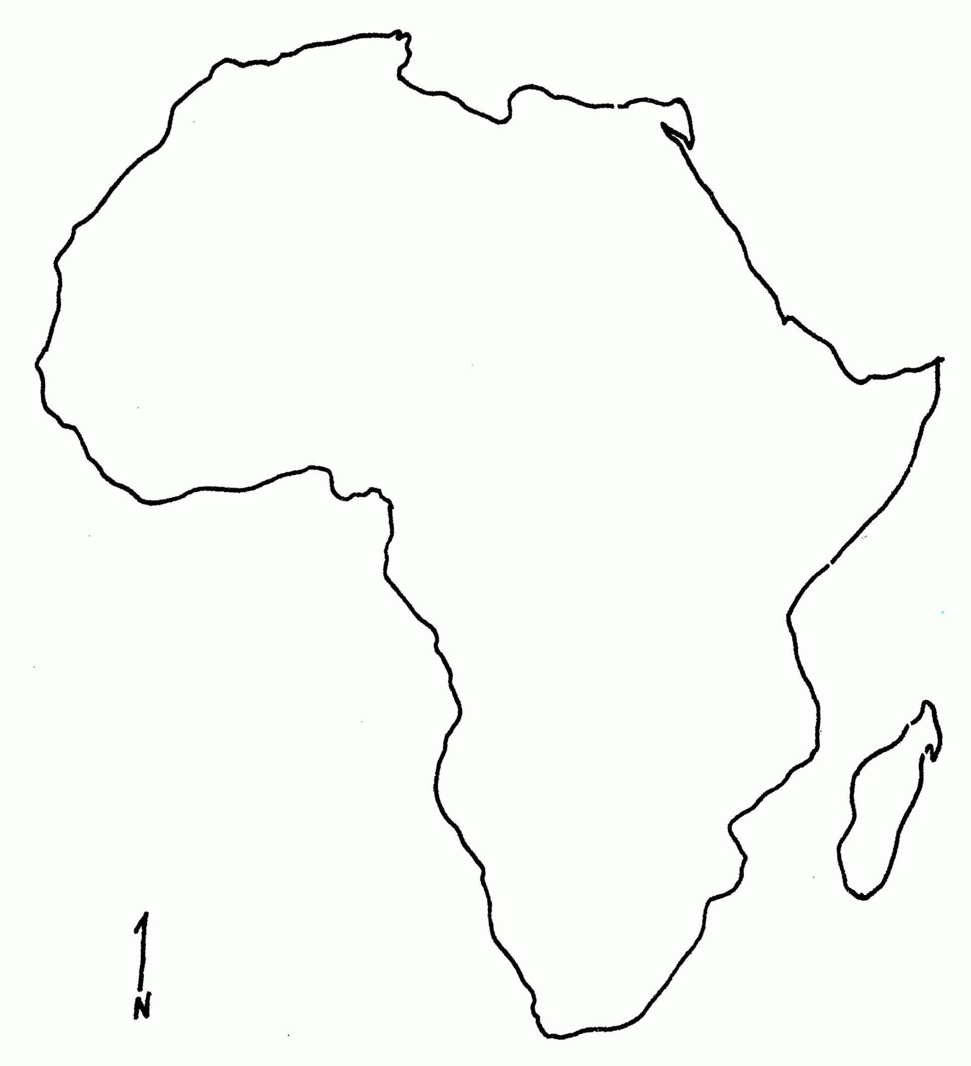 Blank West Africa Map Printable Blank Africa Map Printable Diagram In 