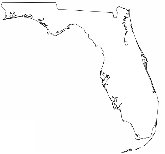 Blog De Biologia Florida Outline Map