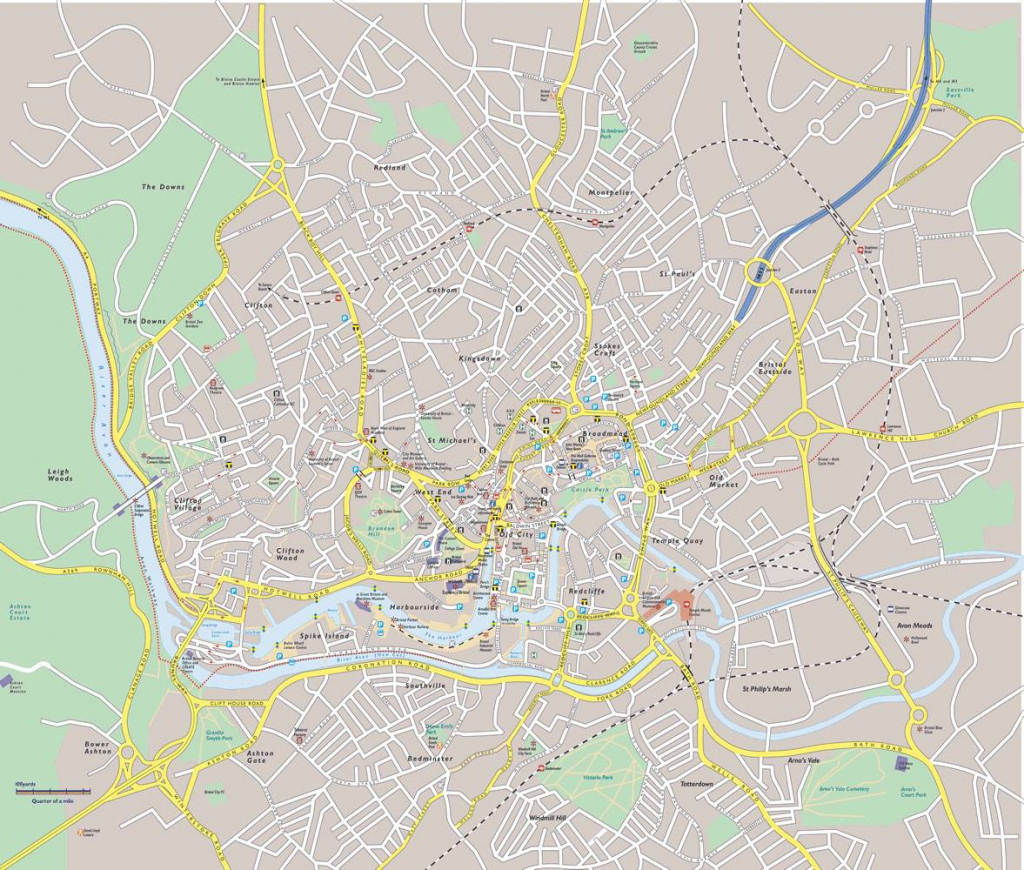 Bristol Maps Guides Bristol Street Map Regarding Bristol City 