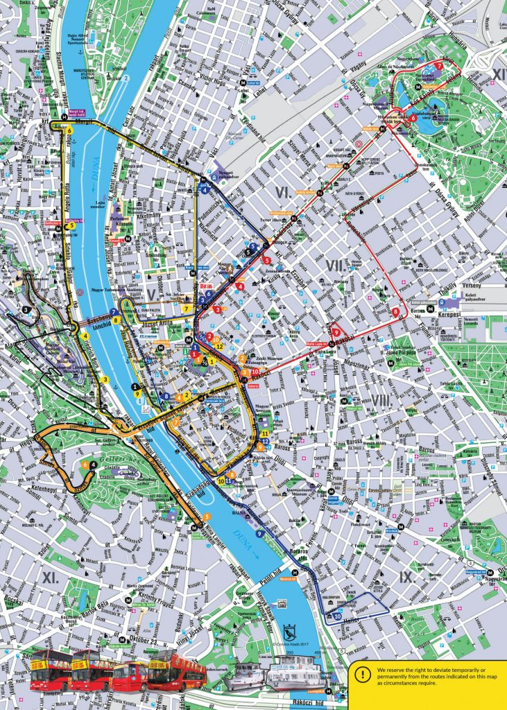 Budapest Attractions Map Pdf Free Printable Tourist Map Budapest 