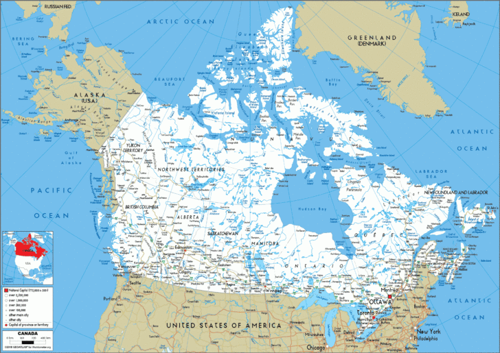 Printable Driving Maps Canada