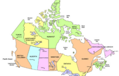 canada printable pdf and editable powerpoint map with provinces Canada Printable PDF And Editable Powerpoint Map With Provinces