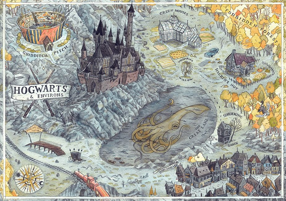 Check Out This Behance Project Hogwarts Map Https www behance 