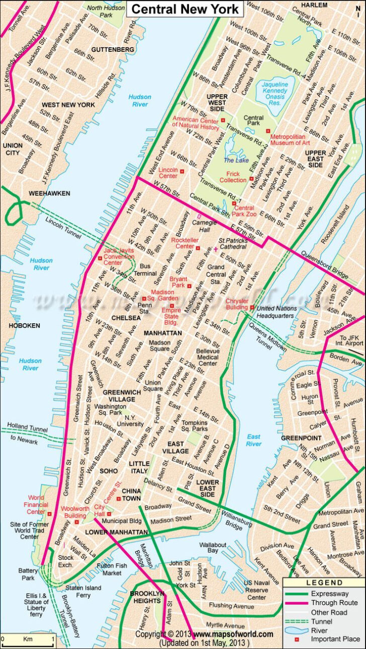 New York City Map Pdf