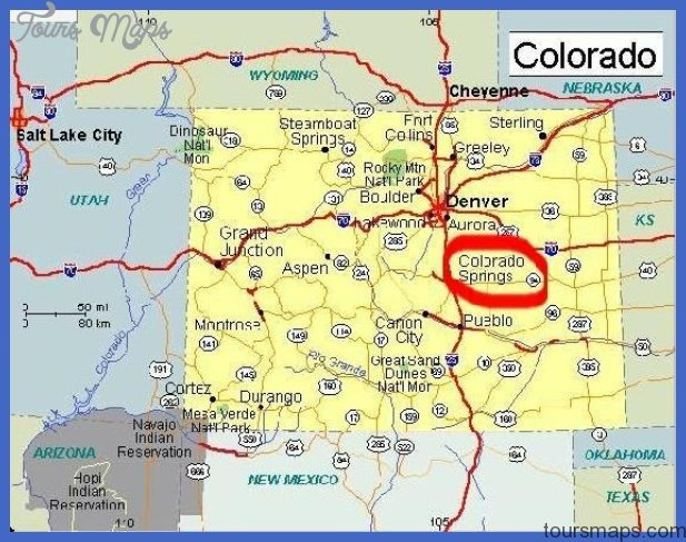 Colorado Springs Map ToursMaps
