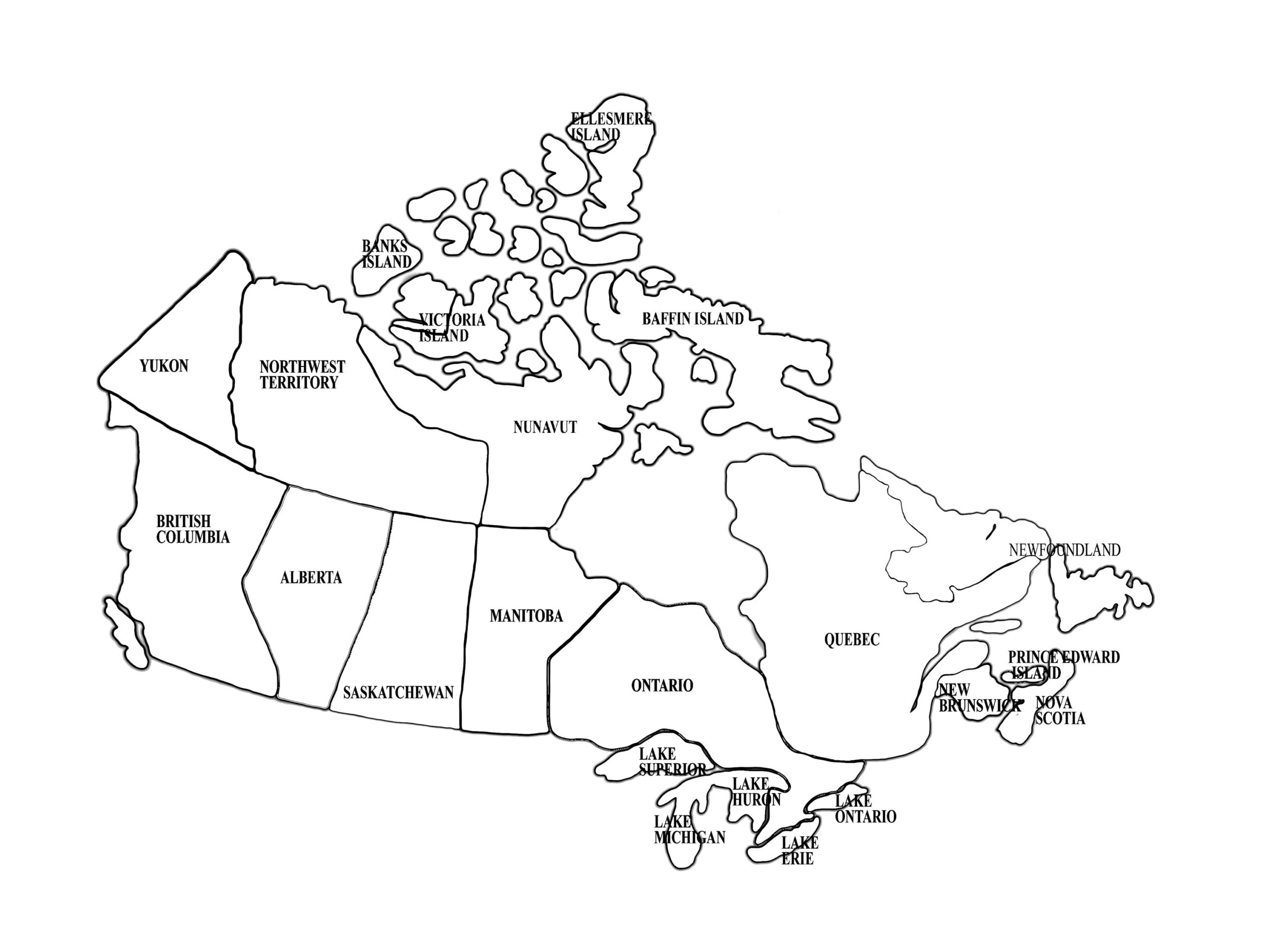 Coloring Pages Canada Map Maps For Kids Canada For Kids