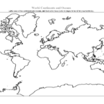 Continents And Oceans Worksheets World Continents And Oceans Label