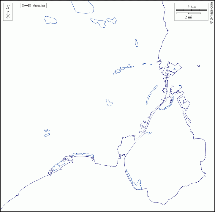 Copenhagen Free Map Free Blank Map Free Outline Map Free Base Map 