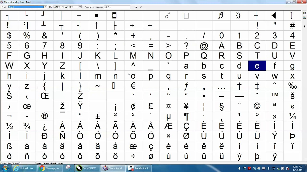 Corel Draw Tips Tricks Character Map Pro Part 2 YouTube