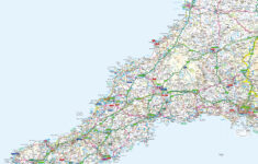 Cornwall Offline Map Including The Cornish Coastline Lands End A30