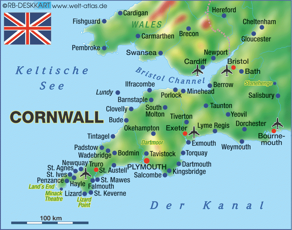 Cornwall Uk Map File Cornwall UK Relief Location Map jpg Wikipedia 