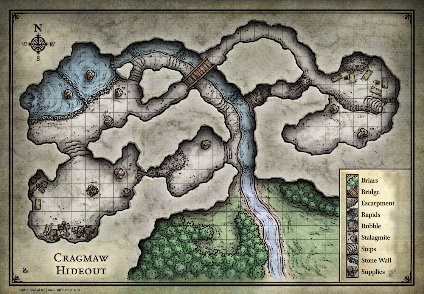 Cragmaw hideout reversed jpg 1423 987 Fantasy Map Map D d 