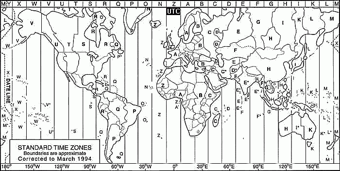 Daniel Farhey Time Zones Of The World