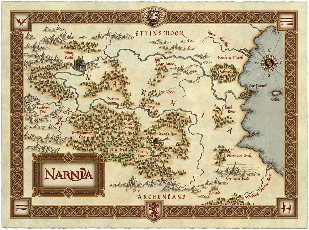 Daniel Reeve Artist Calligrapher Cartographer Map Of Narnia 